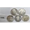 Image 2 : LOT OF 5 - CDN FIFTY CENT PIECES - 1966