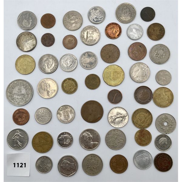 LOT OF 50 - WORLD COINS - VARIOUS YEARS