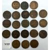 Image 1 : LOT OF 21 - CANADA LARGE CENTS - VARIOUS YEARS