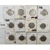 Image 1 : LOT OF 12 - CANADAIN NICKELS