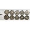 Image 1 : LOT OF 10 - CANADIAN 50 CENTS 