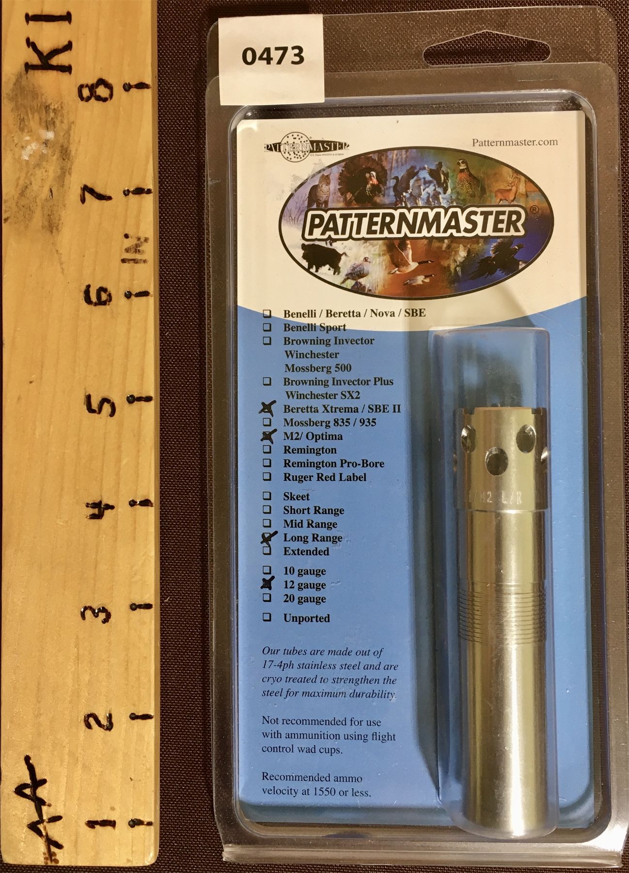 PATTERNMASTER 12 GA. CHOKE TUBE - NEW