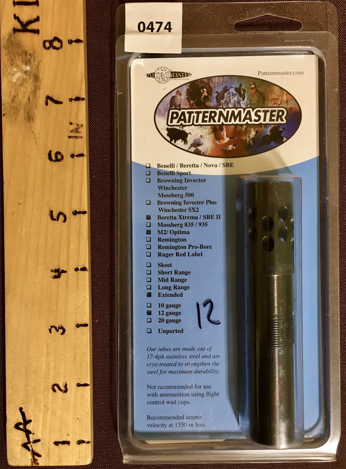 PATTERNMASTER 12 GA. CHOKE TUBE - NEW - Kidd Family Auctions