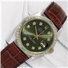 Image 2 : Rolex Datejust Mens 36 Olive Green Diamond Bezel 18K/SS Oyster Perpetual With Le