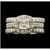 Image 2 : 1.75 ctw Diamond Engagement Ring - 14KT White Gold