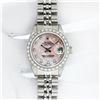 Image 3 : Rolex Ladies Stainless Steel Pink MOP Diamond 26MM Oyster Perpetaul Datejust Wit