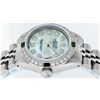 Image 4 : Rolex Ladies Stainless Steel Blue MOP Diamond & Emerald Datejust Wristwatch