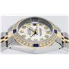 Image 4 : Rolex Ladies 2 Tone Silver Diamond & Sapphire Datejust Wristwatch