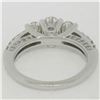 Image 5 : 14k White Gold 1.50 ctw Oval 3 Stone Diamond Promise Engagement Ring w/ Accents