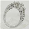 Image 7 : 14k White Gold 1.50 ctw Oval 3 Stone Diamond Promise Engagement Ring w/ Accents
