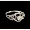 Image 1 : 1.27 ctw Diamond Ring - 14KT White Gold