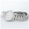 Image 4 : Rolex Ladies Stainless Steel Light Pink MOP 18K Gold Diamond Bezel Datejust Wris