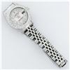 Image 7 : Rolex Ladies Stainless Steel Light Pink MOP 18K Gold Diamond Bezel Datejust Wris