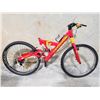 Image 2 : RED CANNONDALE SUPERV500, 7 SPEED, 16" FRAME  FULL SUSPENSION MOUNTAIN BIKE