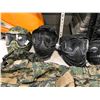 Image 2 : LARGE LOT OF PAINTBALL CLOTHING AND GEAR INCLUDING 5 PAINTBALL MASKS, QUICK LOAD TUBES, 4 BAGS OF
