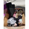 Image 2 : BOX OF ASSORTED FOOTWEAR, SKIN CARE PRODUCT, CHI SPIN & CURL, CHI VOLUMIZER AND FENDI WALLET