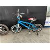 Image 2 : 2 KIDS BIKES: BLUE MONGOOSE FRONT SUSPENSION MOUNTAIN BIKE & BLUE EMBER SINGLE SPEED BIKE