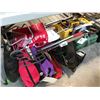 Image 1 : 2 TOOL BOXES OF ASSORTED HAND TOOLS, FIREARM CARRY CASE, 3 FOLDING CHAIRS, BUDWEISER MOBILE COOLER