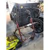 Image 1 : SUNBURST MEDICAL RED COLLAPSIBLE MOBILITY WALKER WITH SEAT