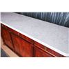 Image 6 : Wood and White Marble Side Bar