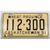 Image 1 : #157 SASKATCHEWAN 1951 LICENCE PLATE "WHEAT
