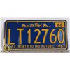 Image 1 : #200  U.S.A. AMERICAN LICENCE PLATE ALASKA STATE