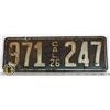 Image 1 : #213 RARE U.S.A. AMERICAN LICENCE PLATE 1926