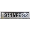 Image 1 : #225 EUROPE E.U. FRANCE FRENCH LICENCE PLATE 941