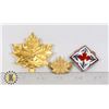 Image 1 : #394 LOT OF 3 CANADIAN ARMY MILITARY BADGE