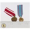 Image 1 : #427 LOT OF TWO MINATURE AMERICAN ARMY MEDALS