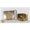 Image 1 : #440 LOT OF 2 CANADIAN MILITARY ARMY BELT BUCKLES