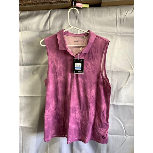 DryCell Floral Dye Sleeveless Polo Size XL