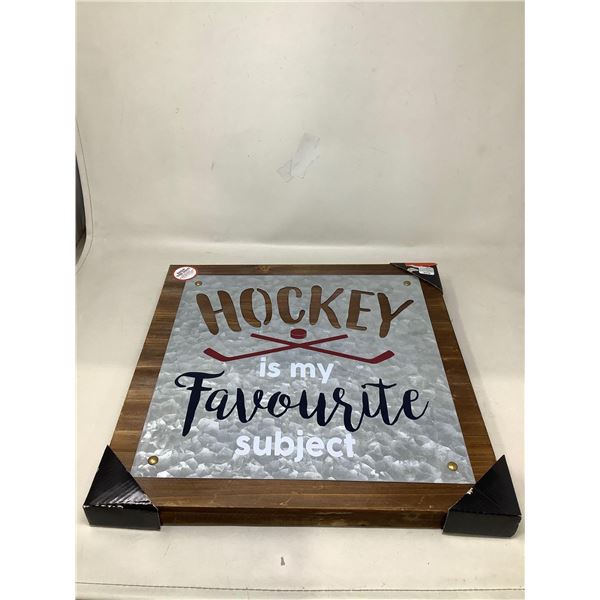 Hockey Is My Favorite Subject Wall Art