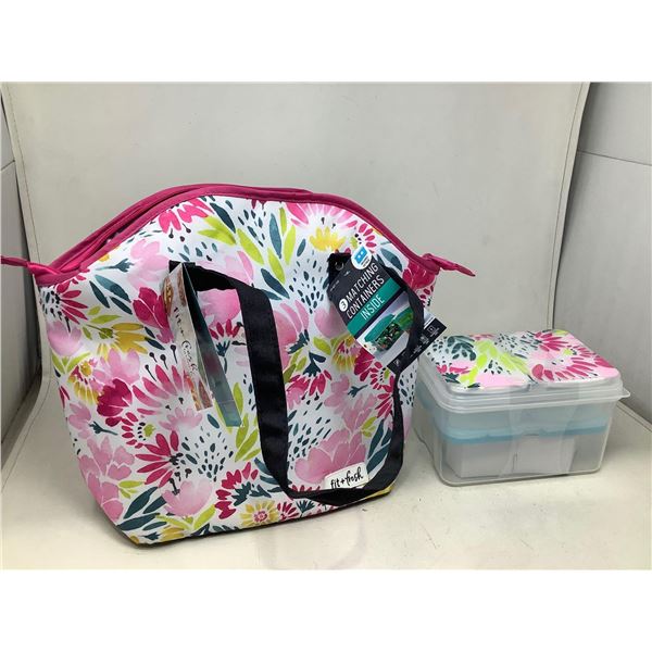 Lunch Bag With 3 Containers Inside