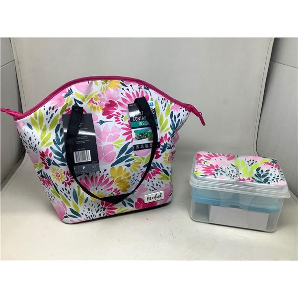 Lunch Bag With 3 Containers Inside