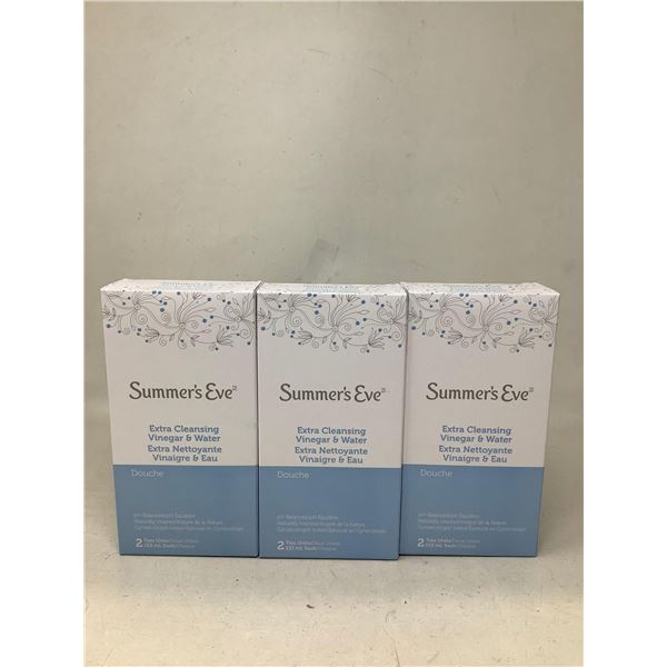 Summers Eve Extra Cleansing Vinegar & Water Douche Lot Of 3