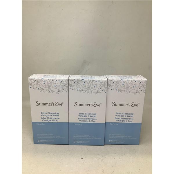 Summers Eve Extra Cleansing Vinegar & Water Douche Lot Of 3