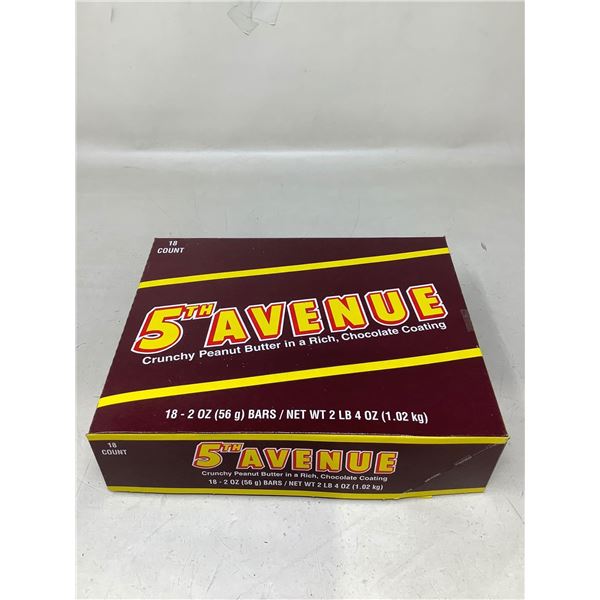 5th Ave Crunchy Peanut Butter Bars (18 X 56G)