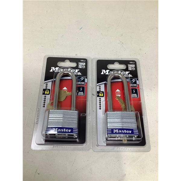 Master Extra Long Pad Lock Lot Of 2