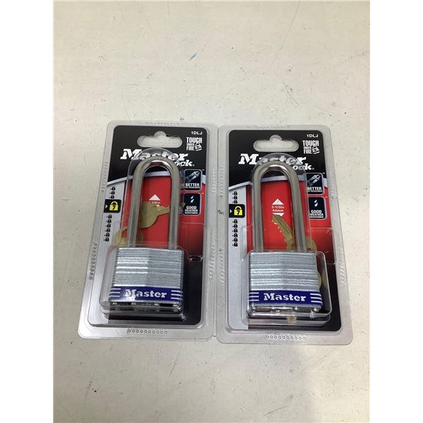 Master Extra Long Pad Lock Lot Of 2