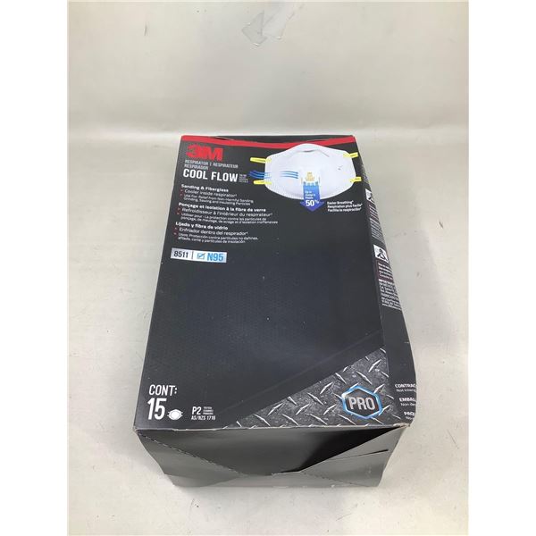 3M Cool Flow Respirator (15 Count)
