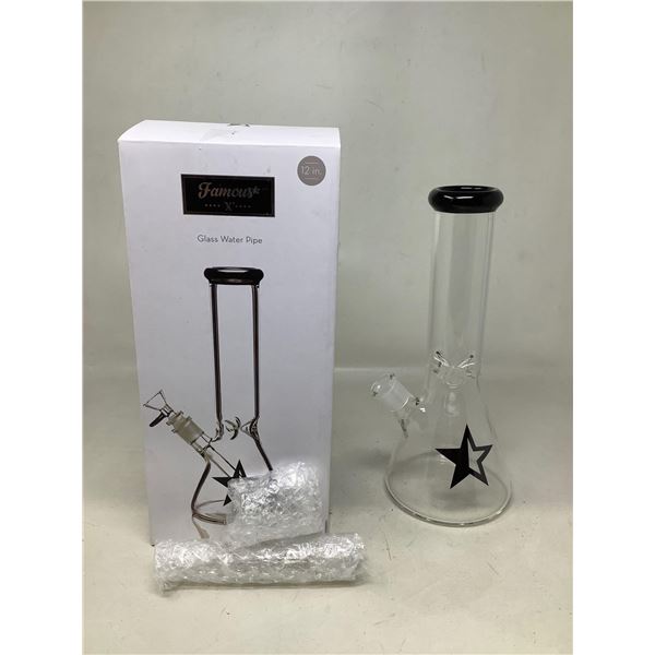 Famous X Glass Water Pipe (12")