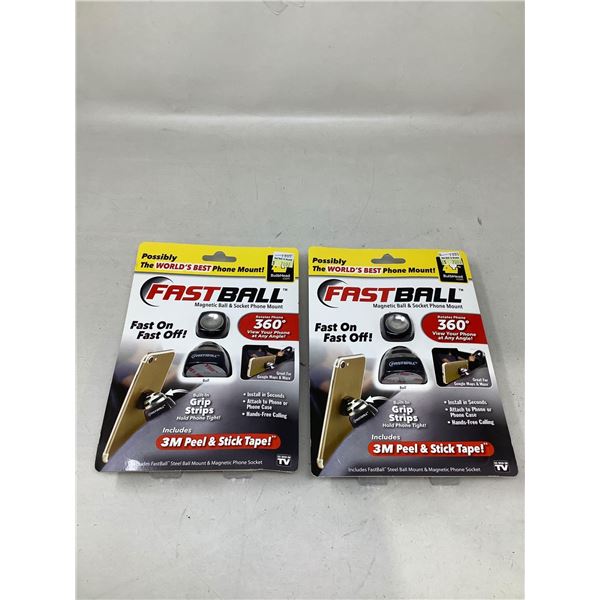 Fast Ball Magnetic Ball & Socket Phone Mount Lot Of 2