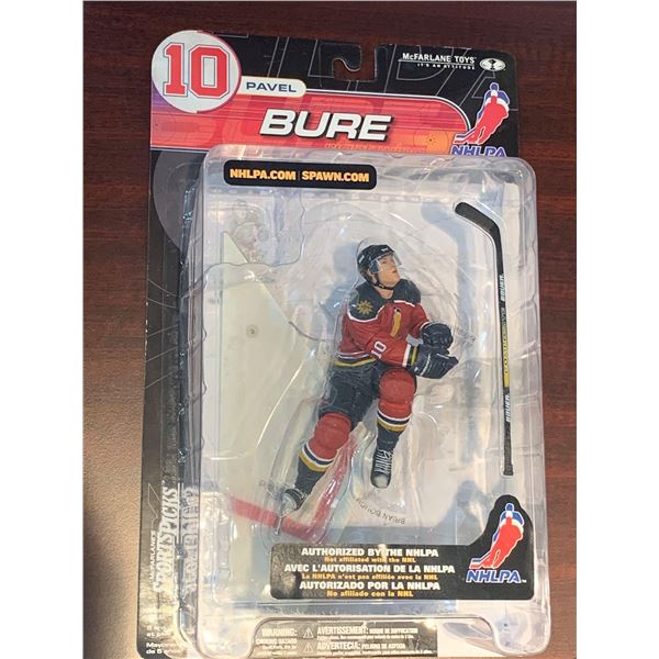 Pavel Bure McFarland Figurine NEW Mint Cased with ice surface mount and stick