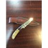 Image 1 : Fixed Blade Hunter Skinning Knife with leather sheath