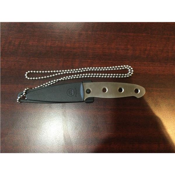 Buck Knife With Necklace and Case