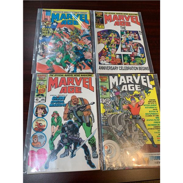 Marvel Age issues 34,37,40,42 COMIC BOOKS - SOLD AS A LOT OF 4 - in protectors, great condition