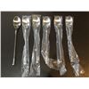 Image 2 : Brushed Silver Set of 6 long coffee spoons