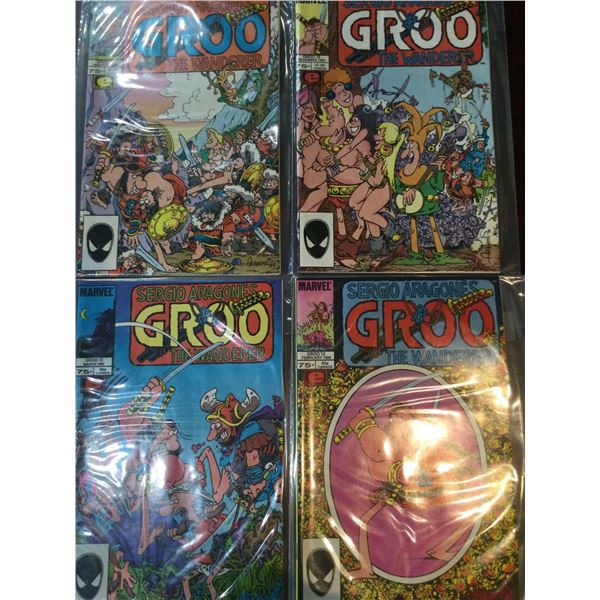 Marvel Sergio Aragones GROO issues 10-13 COMIC BOOKS - SOLD AS A LOT OF 4 - in protectors, great con
