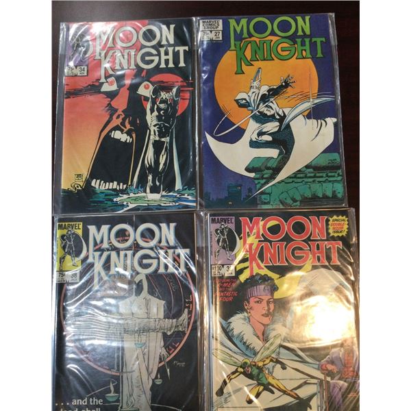 Marvel Moon Knight issues 27,34,37,38 COMIC BOOKS - SOLD AS A LOT OF 4 - in protectors, great condit